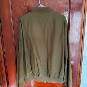J Crew olive green bomber jacket Men’s XL